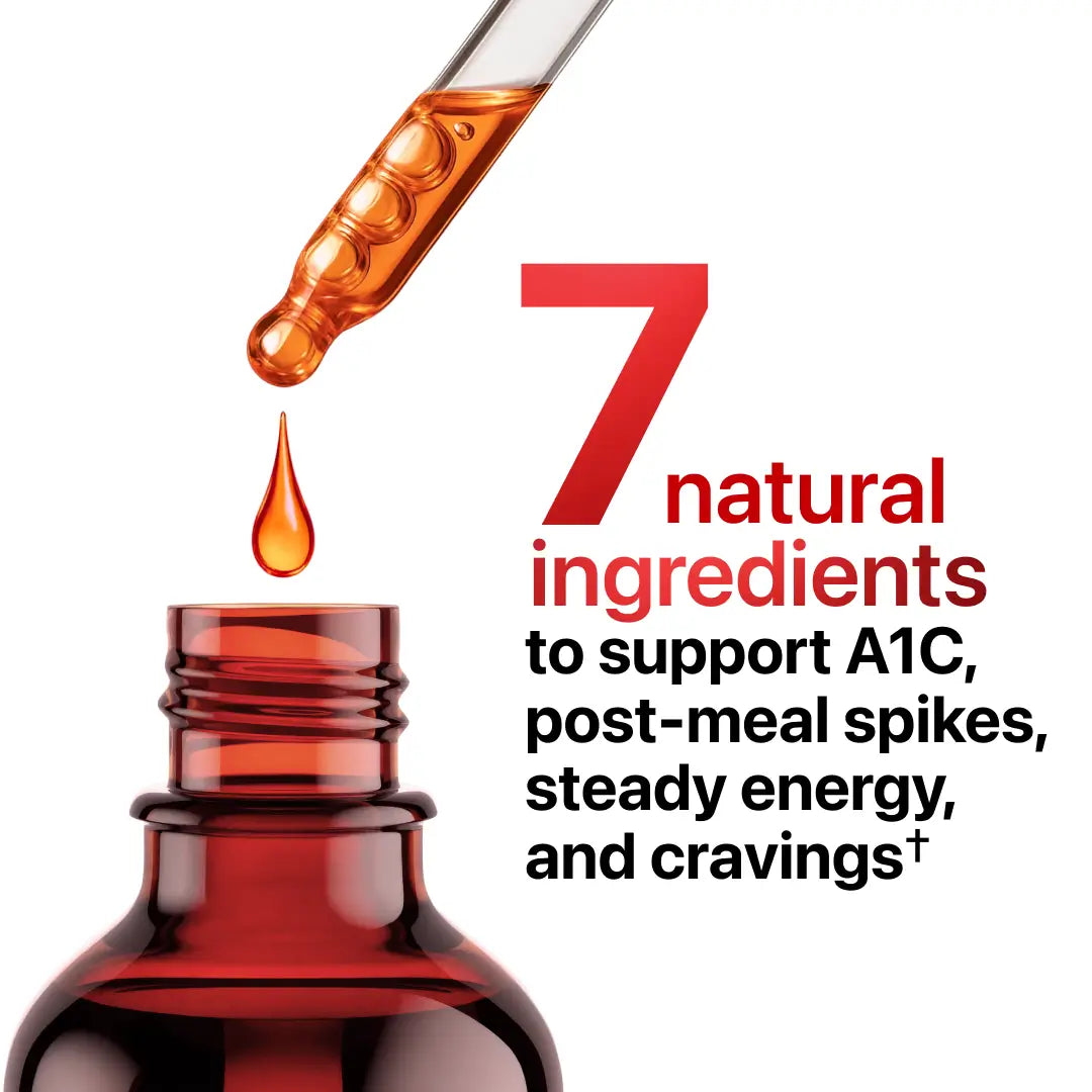 7 natural ingredients to support A1C, post-meal spikes, energy and cravings