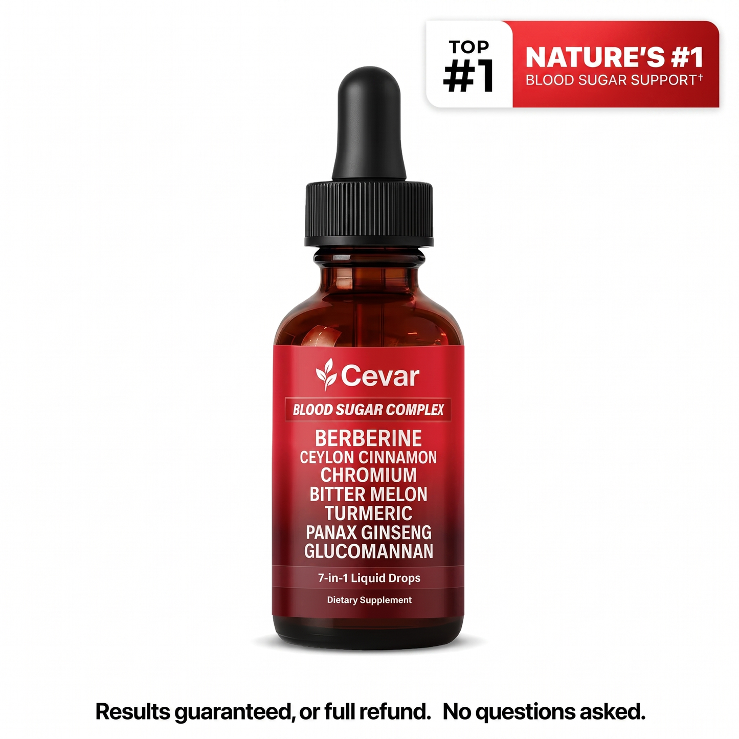 Cevar 7-in-1 Blood Sugar Complex - Nature's #1 Blood Sugar Support