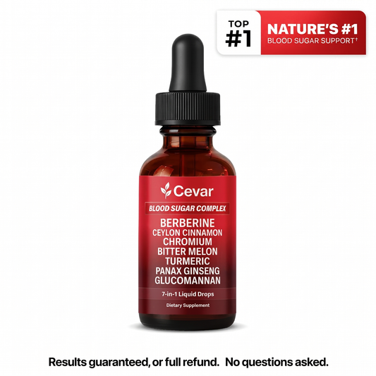 Cevar 7-in-1 Blood Sugar Complex - Nature's #1 Blood Sugar Support