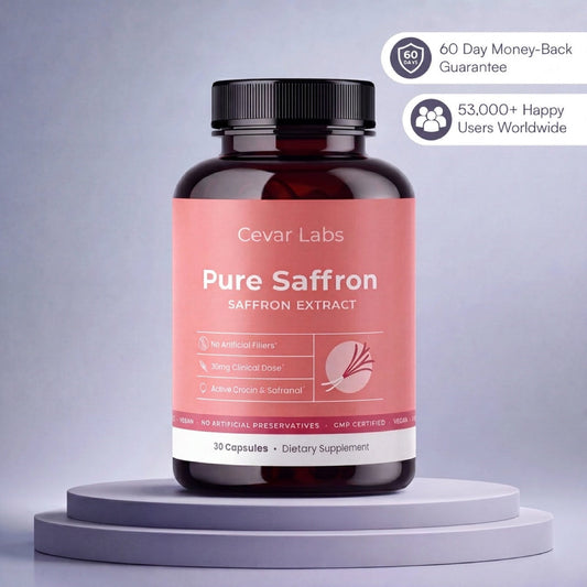 Cevar Pure Saffron bottle