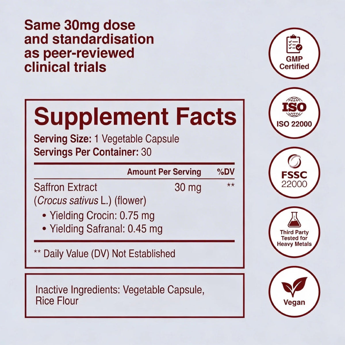 Supplement facts